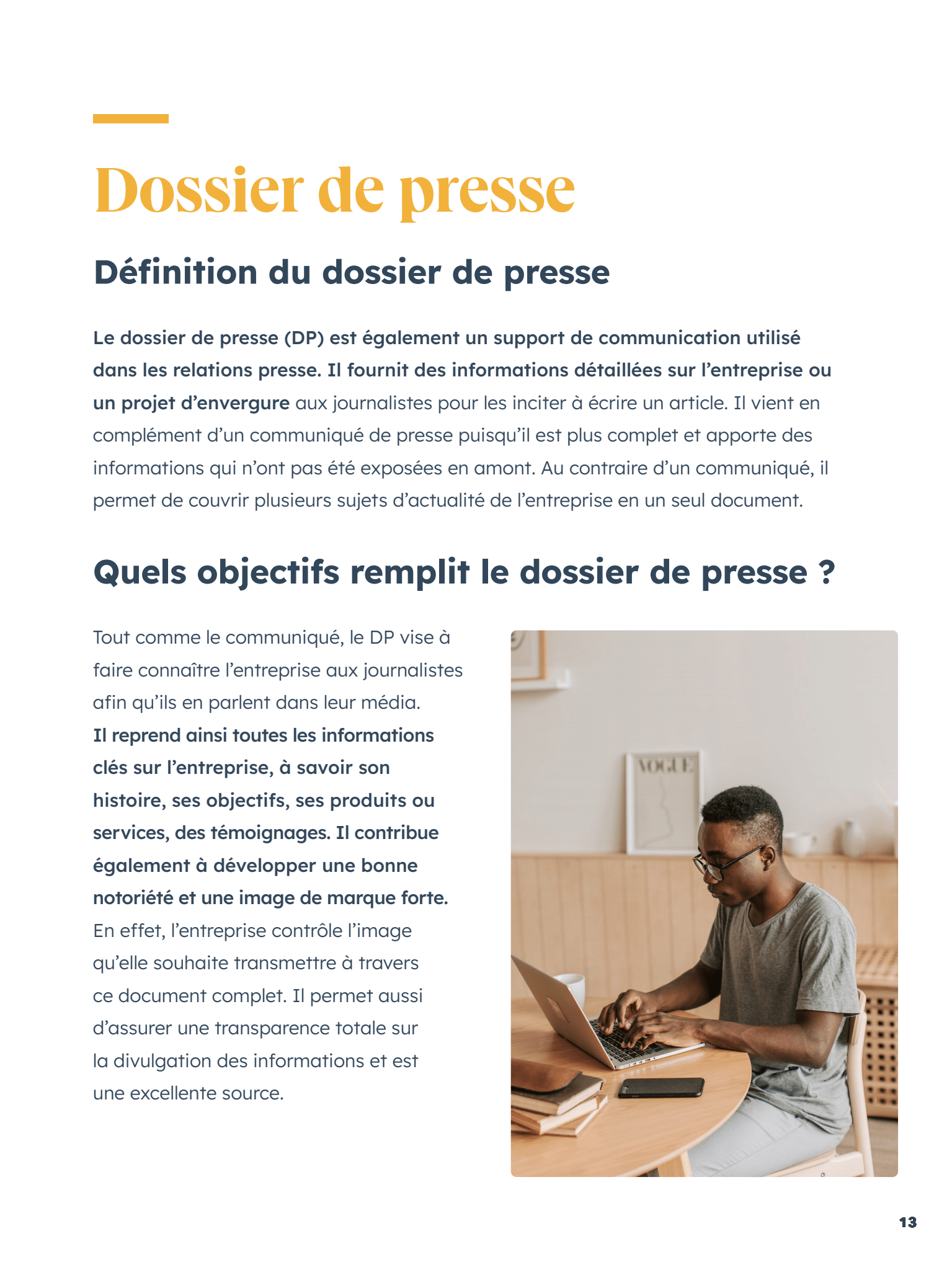 Comment faire un communiqué de presse et un dossier de presse